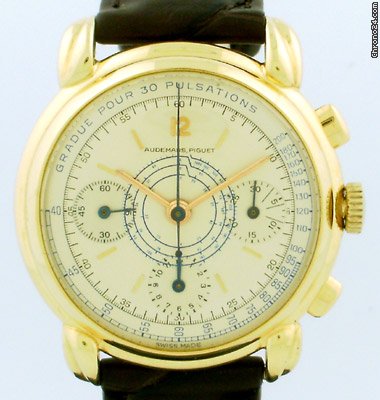 replica Audemars Piguet 3 Register Chronograph circa 1940's WATCHES 1 