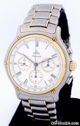 Ebel 3 Register Chronograph circa 1990's