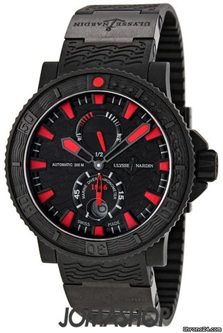 Ulysse Nardin Maxi Marine Diver Black Sea Automatic Mens Watch 263-92-3C