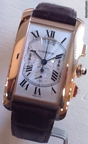 Cartier Tank Americaine Chrono XL Pink-gol