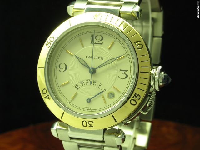 replica Cartier Pasha Power Reserve 18kt Gold / Edelstahl Automatic Herrenuhr WATCHES 1 