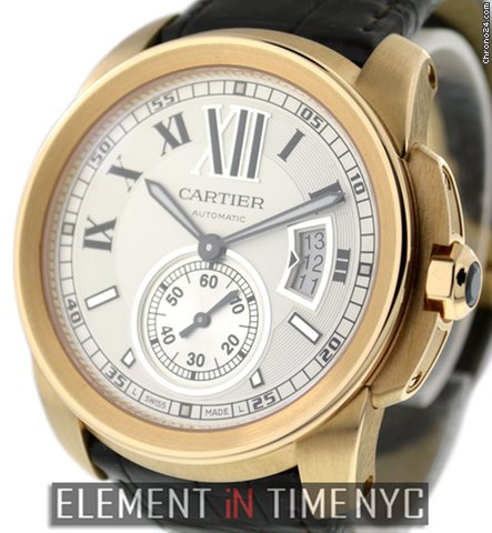 Cartier Calibre 18k Pink Gold W7100009 NIB