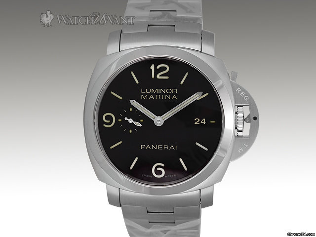 Panerai PAM 328 M - Luminor 1950 Marina 3-Days Automatic - 44mm Stainless Steel - (w/New-Style S/S Bracelet)