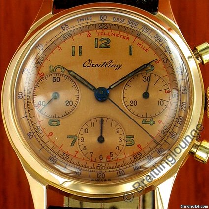 replica Breitling Premier Tricompax 18 Kt Rot-Gold Chronograph 788 WATCHES 1 
