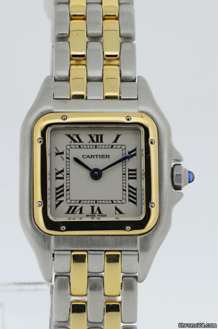 Cartier Damenuhr  Panthere Stahl/Gold