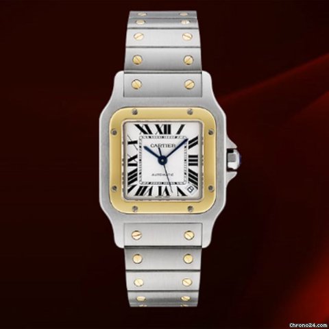 Cartier Santos Galbee Acciaio E Oro Giallo Ref.w20099c4
