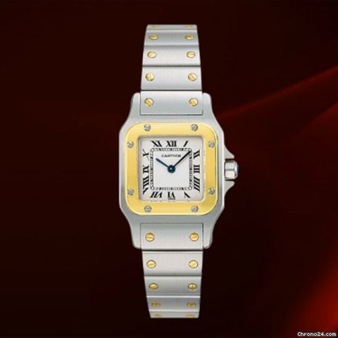 Cartier Santos Galbee Acciaio E Oro Giallo Ref. W20012c4