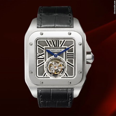 Cartier Santos 100 Tourbillon Oro Bianco Ref. W2020017