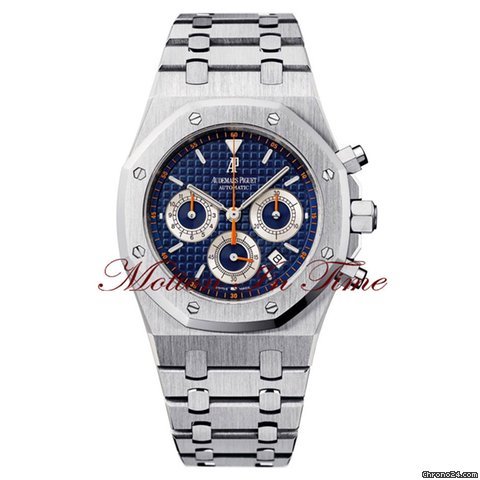 Audemars Piguet ROYAL OAK CHRONOGRAPH AUTOMATIC NEW STYLE BLUE DIAL STEEL