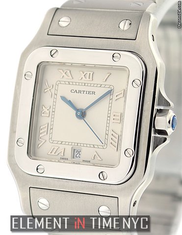 Cartier Santos Large Quartz Stainless Steel