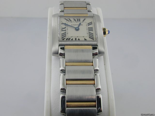 Cartier Tank Francaise 18kt Yellow Gold and Steel Midsize Wa