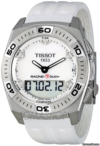 Tissot Racing T-Touch White Rubber Mens Watch T0025201711100