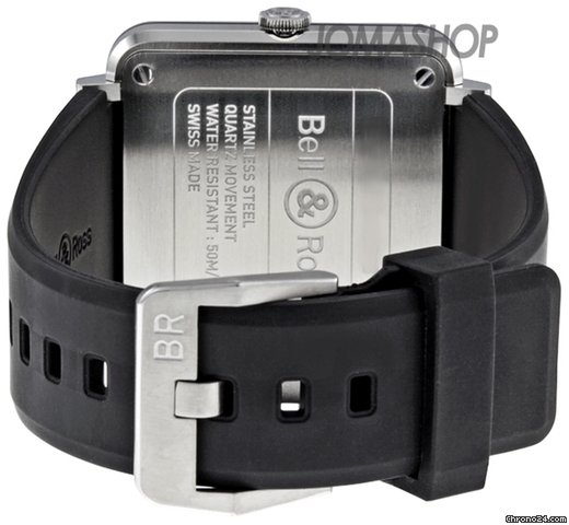 replica Bell & Ross Black Dial Black Rubber Unisex Watch BRSBLSTSRB WATCHES 1 