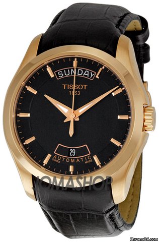 Tissot Couturier Rose Gold Tone Mens Watch T0354073605100