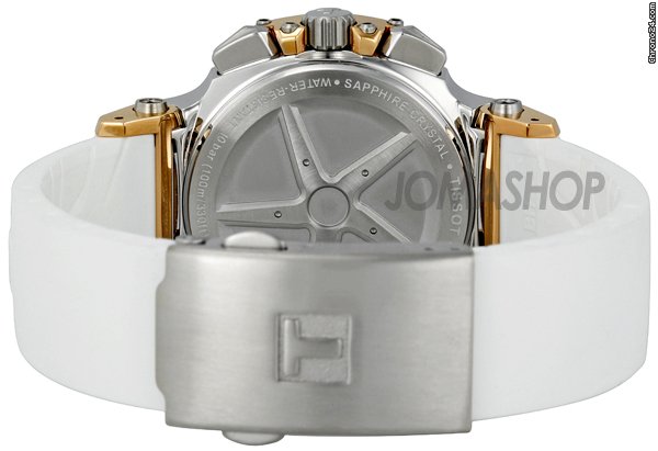 replica Tissot T-Race Chronograph White Rubber Strap Ladies Watch T0482172701700 WATCHES 1 