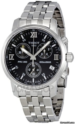 Tissot PRC 200 Chronograph Black Dial Mens Watch T0144171105800