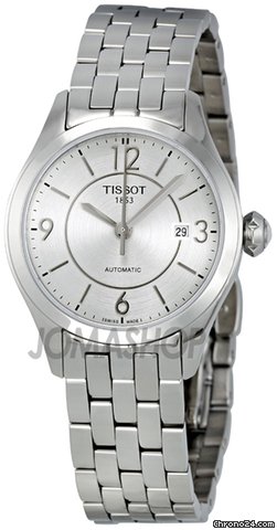 Tissot T-One Silver Dial Stainless Steel Bracelet Automatic Ladies Watch T0380071103700