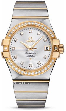 Omega Constellation Chronometer 35 mm Brushed Steel and Yellow Gold