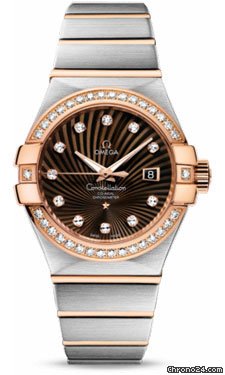 Omega Constellation Chronometer 31 mm Brushed Steel and Red Gold