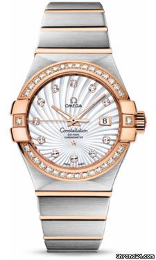 Omega Constellation Chronometer 31 mm Brushed Steel and Red Gold