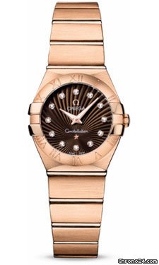 Omega Constellation Quartz 24 mm Brushed Red Gold