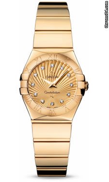 Omega Constellation Quartz 24 mm Polished Yellow Gold