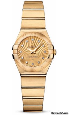 Omega Constellation Quartz 24 mm Brushed Yellow Gold