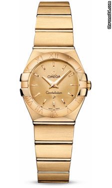 Omega Constellation Quartz 24 mm Brushed Yellow Gold