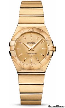 Omega Constellation Quartz 27 mm Brushed Yellow Gold
