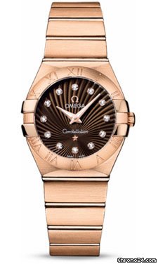 Omega Constellation Quartz 27 mm Brushed Red Gold