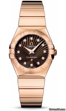 Omega Constellation Quartz 27 mm Polished Red Gold
