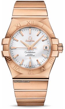 Omega Constellation Chronometer 35 mm Brushed Red Gold