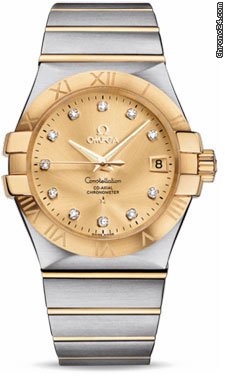 Omega Constellation Chronometer 35 mm Brushed Steel and Yellow Gold