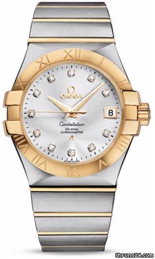 Omega Constellation Chronometer 35 mm Brushed Steel and Yellow Gold
