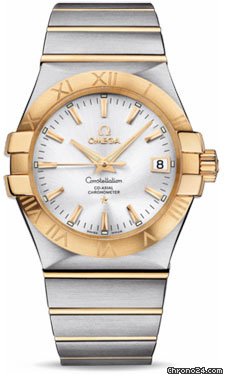 Omega Constellation Chronometer 35 mm Brushed Steel and Yellow Gold