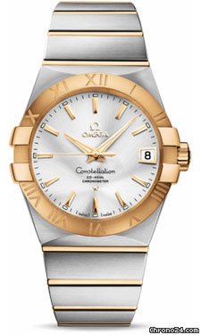 Omega Constellation Chronometer 38 mm Brushed Steel and Yellow Gold