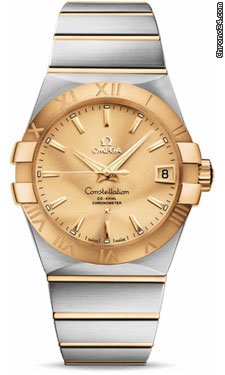 Omega Constellation Chronometer 38 mm Brushed Steel and Yellow Gold