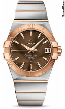 Omega Constellation Chronometer 38 mm Brushed Steel and Red Gold
