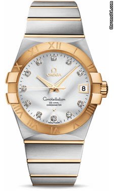 Omega Constellation Chronometer 38 mm Brushed Steel and Yellow Gold