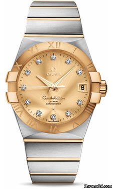 Omega Constellation Chronometer 38 mm Brushed Steel and Yellow Gold