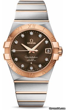 Omega Constellation Chronometer 38 mm Brushed Steel and Red Gold