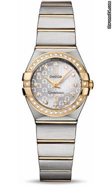 Omega Constellation Quartz 24 mm Brushed Steel and Yellow Gold