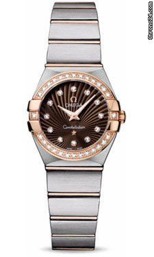Omega Constellation Quartz 24 mm Brushed Steel and Red Gold