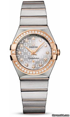Omega Constellation Quartz 27 mm Brushed Steel and Red Gold