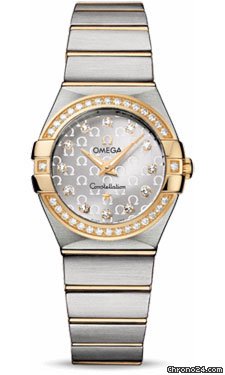 Omega Constellation Quartz 27 mm Brushed Steel and Yellow Gold