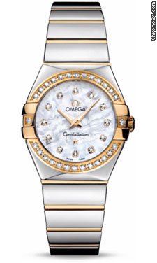 Omega Constellation Quartz 27 mm Polished Steel and Yellow Gold