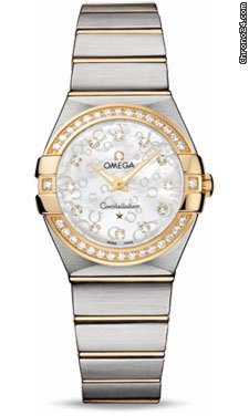Omega Constellation Quartz 27 mm Brushed Steel and Yellow Gold
