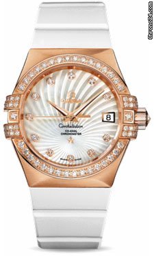 Omega Constellation Chronometer 35 mm Brushed Red Gold