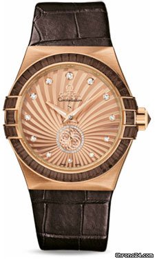 Omega Constellation Chronometer 35 mm Small Seconds Brushed Red Gold