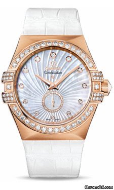 Omega Constellation Chronometer 35 mm Small Seconds Brushed Red Gold